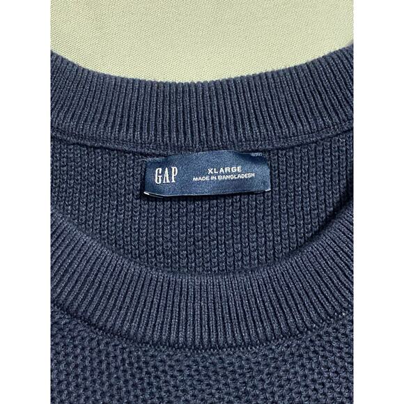 GAP Sweater Men Size XL Blue Pullover Long Sleeve 31x24 - Picture 5 of 8